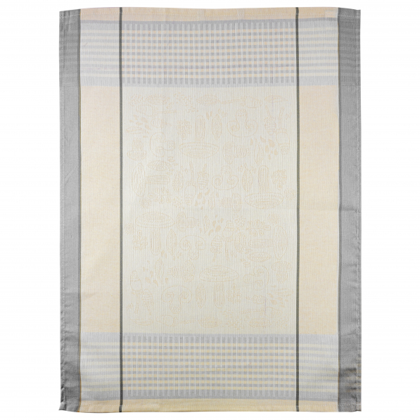 Ręcznik kuchenny bawełniany MISS LUCY PORTOBELLO BEŻOWY 50 x 70 cm