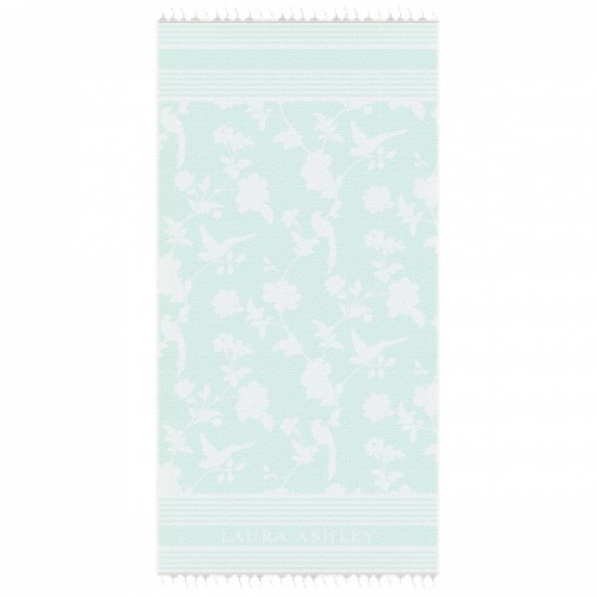 Ręcznik łazienkowy bawełniany LAURA ASHLEY TOWEL MIĘTOWY 180 x 90 cm 