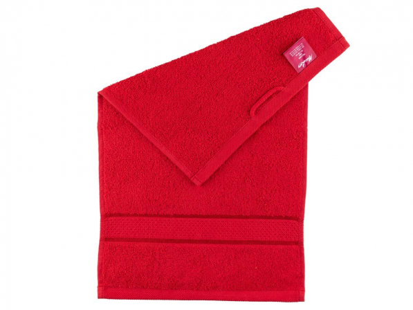 Ręcznik łazienkowy bawełniany MISS LUCY ANA CZERWONY 30 x 50 cm