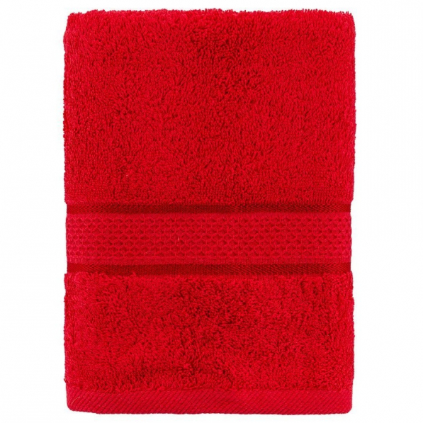 Ręcznik łazienkowy bawełniany MISS LUCY ANA CZERWONY 50 x 90 cm