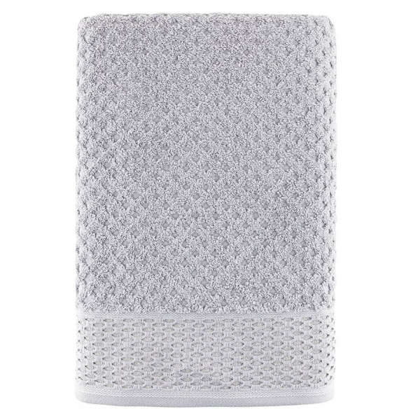 Ręcznik łazienkowy bawełniany MISS LUCY BASEL SZARY 50 x 90 cm