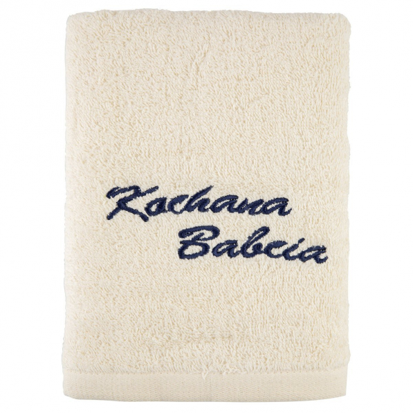 Ręcznik łazienkowy bawełniany MISS LUCY DLA BABCI 50 x 90 cm