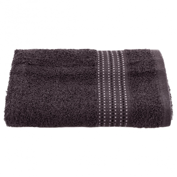 Ręcznik łazienkowy bawełniany MISS LUCY LUCA BRĄZOWY 50 x 90 cm
