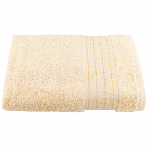 Ręcznik łazienkowy bawełniany MISS LUCY LUCA ECRU 70 x 140 cm