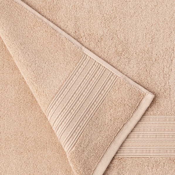 Ręcznik łazienkowy bawełniany MISS LUCY MARCO BEŻOWY 50 x 90 cm