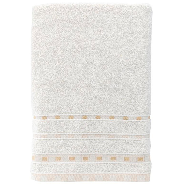Ręcznik łazienkowy bawełniany MISS LUCY MICHAEL BASIC ECRU 50 x 90 cm