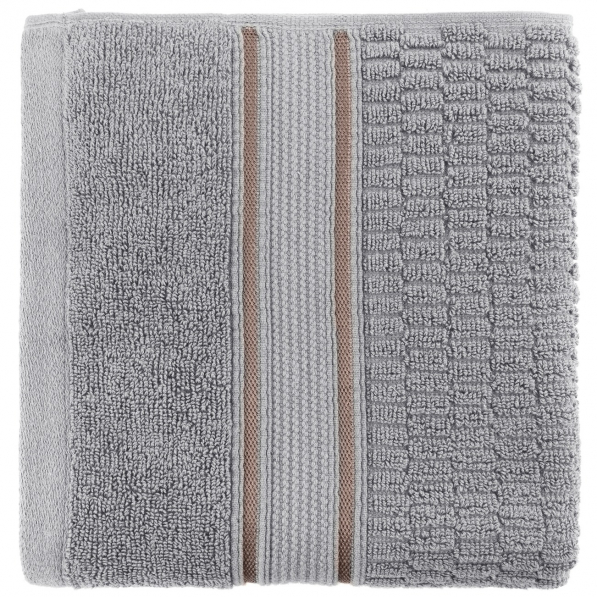 Ręcznik łazienkowy bawełniany MISS LUCY TURTLE SZARY 50 x 90 cm