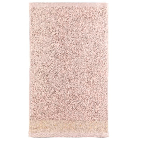 Ręcznik łazienkowy do rąk bawełniany MISS LUCY CARLOS BEŻOWY 30 x 50 cm