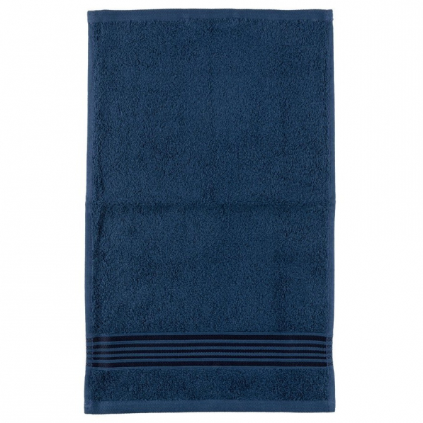 Ręcznik łazienkowy do rąk bawełniany MISS LUCY ESTERA GRANATOWY 30 x 50 cm