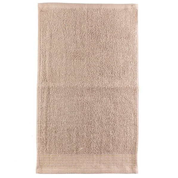 Ręcznik łazienkowy do rąk bawełniany MISS LUCY FELIPE BEŻOWY 30 x 50 cm