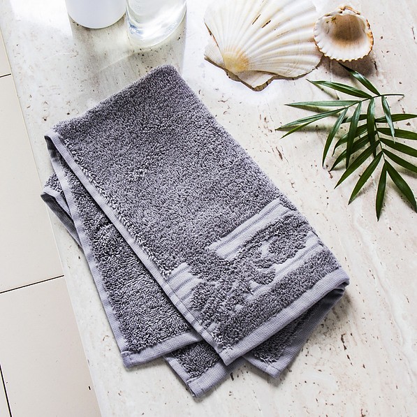 Ręcznik łazienkowy do rąk bawełniany MISS LUCY MARTYNIKA SZARY 30 x 50 cm