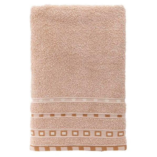 Ręcznik łazienkowy do rąk bawełniany MISS LUCY MICHAEL BASIC BEŻOWY 30 x 50 cm
