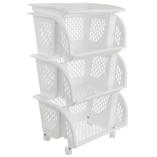 Regał z szufladami plastikowy FOUR RACK WHITE