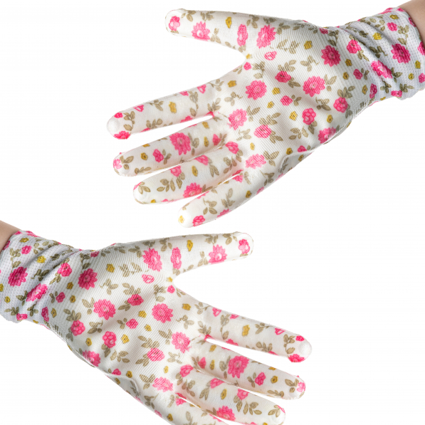 Rękawiczki ogrodowe damskie GARDEN FLOWER L MIX KOLORÓW