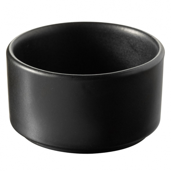 REVOL Cook & Play 60 ml czarna – miseczka do dipów i na przekąski porcelanowa