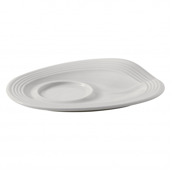 REVOL Froisses 13 cm biały - talerzyk / spodek porcelanowy