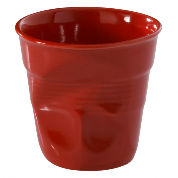REVOL Froisses 180 ml czerwony - kubek porcelanowy 