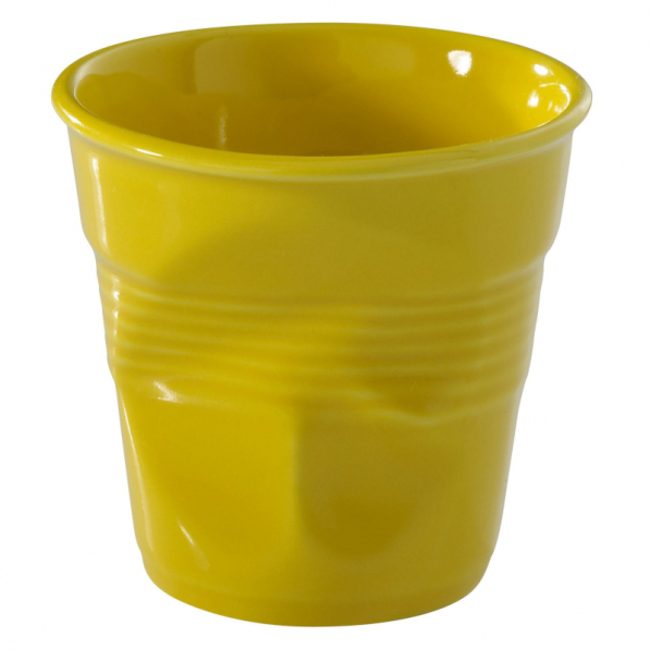 REVOL Froisses 180 ml żółty - kubek porcelanowy 