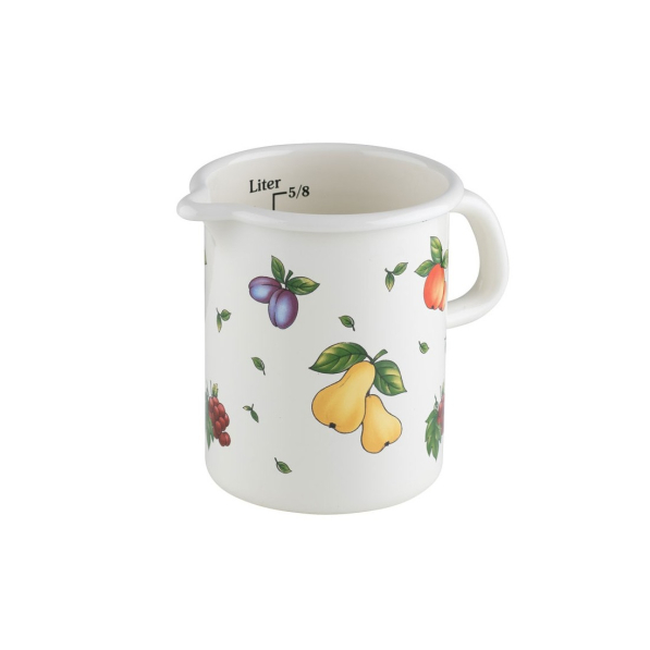 RIESS Country Fruit Garden 0,5 l - miarka kuchenna emaliowana