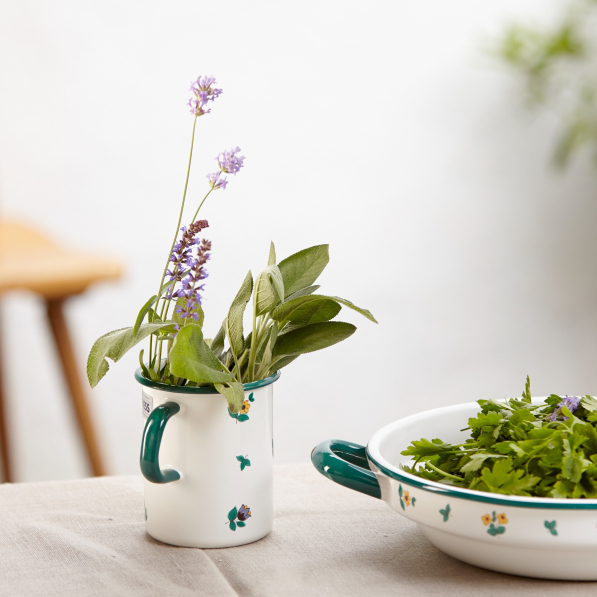 RIESS Country Gmundner Streublumen 1 l - miarka kuchenna emaliowana