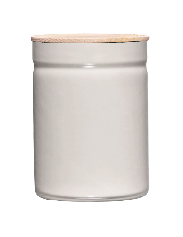 RIESS Light Grey 2,2 l - pojemnik emaliowany pokrywką