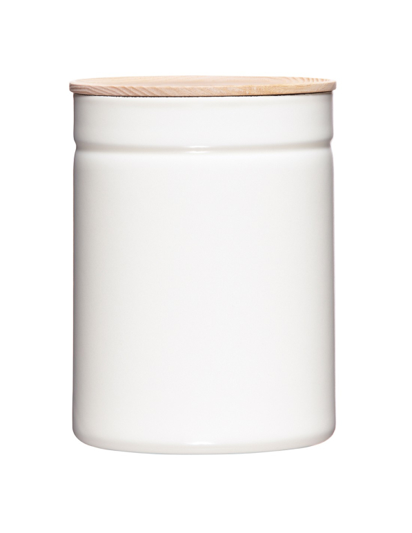 RIESS Pure White 2,2 l - pojemnik emaliowany pokrywką