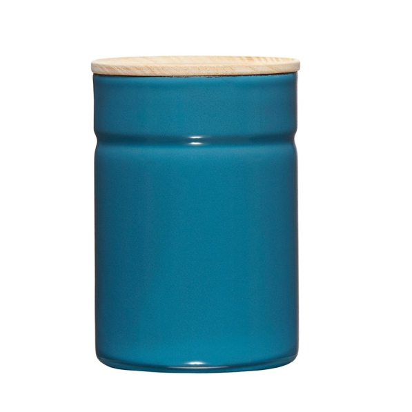 RIESS Silent Blue 0,5 l - pojemnik emaliowany pokrywką