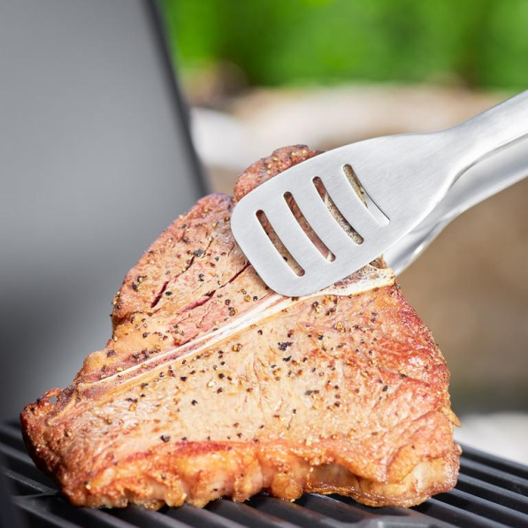 ROESLE BBQ Premium 44 cm - szczypce do grilla ze stali nierdzewnej