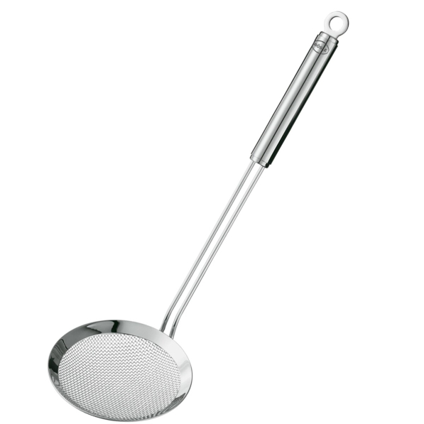 ROESLE Rundgriff 41,5 cm - łyżka cedzakowa / szumówka ze stali nierdzewnej