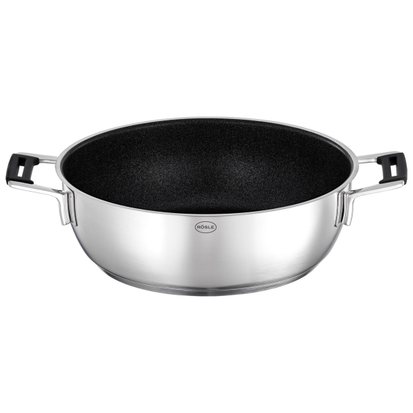ROESLE Silence Pro 28 cm - patelnia do serwowania nieprzywierająca z dwoma uchwytami
