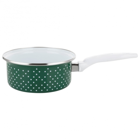Rondel emaliowany EMALIA POLSKA PLESZEW RETRO ZIELONY 1,3 l