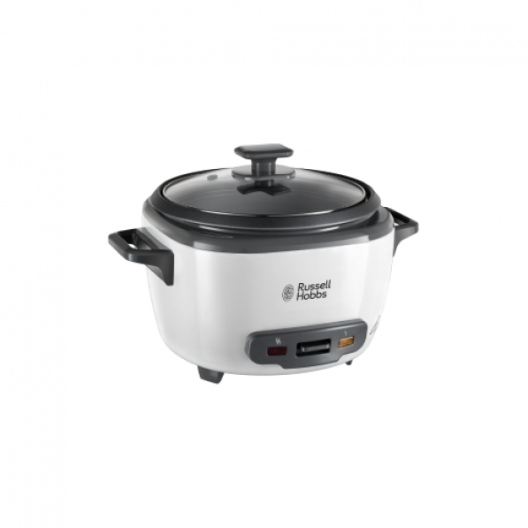 RUSSELL HOBBS Large Rice Cooker 500 W biały - garnek do gotowania ryżu elektryczny stalowy