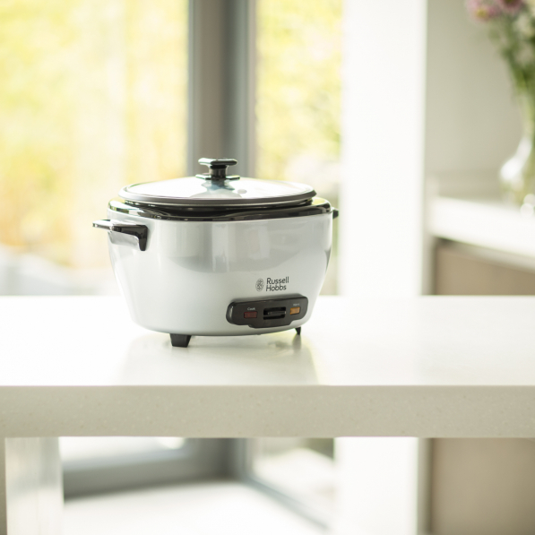 RUSSELL HOBBS Maxicook 1000 W srebrny - garnek do gotowania ryżu elektryczny