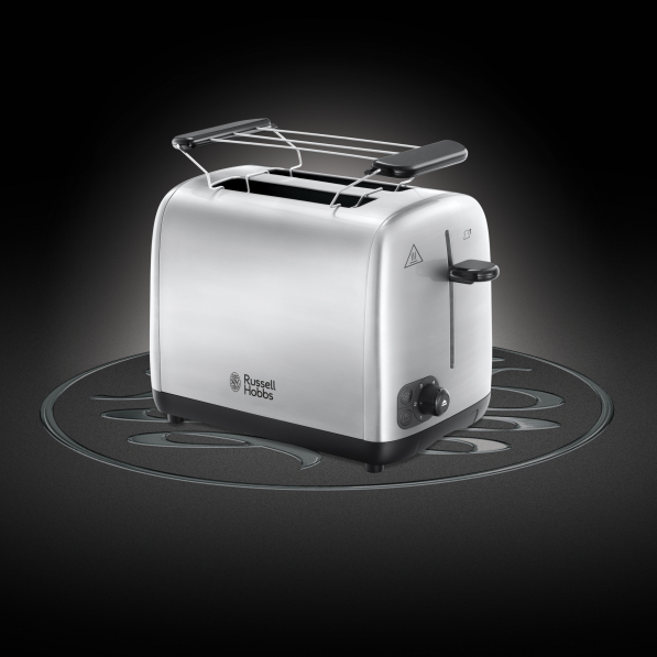 RUSSELL HOBBS Adventure Brushed Toaster 850 W - toster / opiekacz do kanapek elektryczny ze stali nierdzewnej