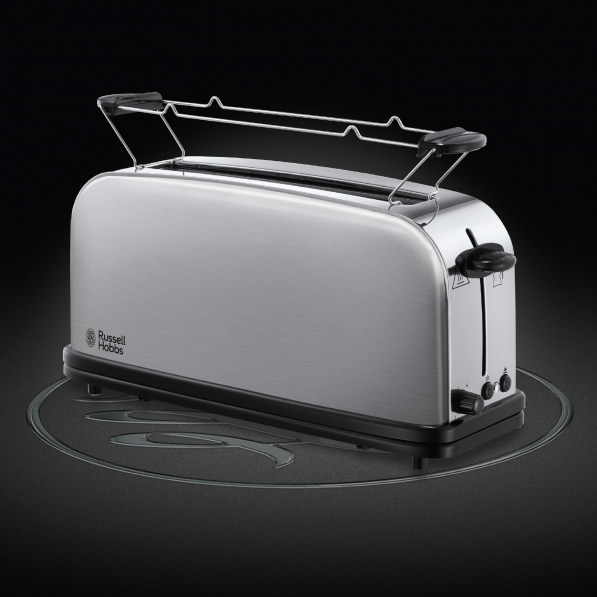 RUSSELL HOBBS Adventure Long Slot 1000 W - toster / opiekacz do kanapek elektryczny ze stali nierdzewnej