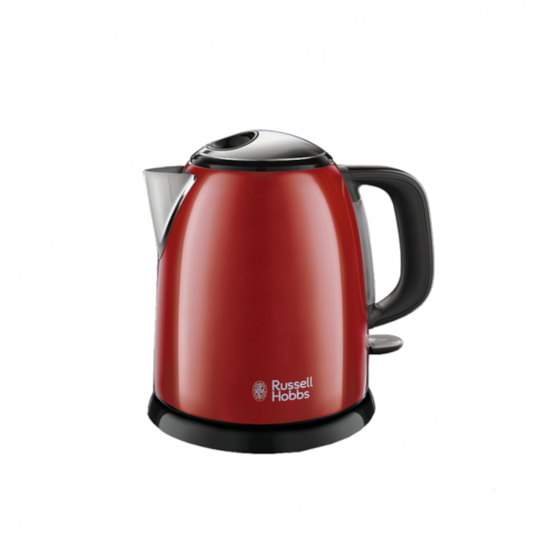 RUSSELL HOBBS Colours Plus Flame Red 1 l czerwony - czajnik elektryczny bezprzewodowy ze stali nierdzewnej