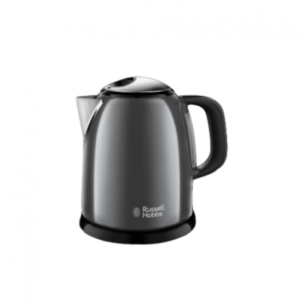 RUSSELL HOBBS Colours Plus Storm Grey 1 l szary - czajnik elektryczny bezprzewodowy ze stali nierdzewnej