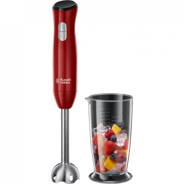 RUSSELL HOBBS Desire Hand Blender 500 W bordowy - blender kuchenny ręczny ze stali nierdzewnej