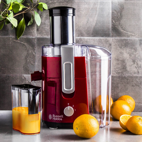 RUSSELL HOBBS Desire Juicer 550 W czerwona - sokowirówka / wyciskarka do soków