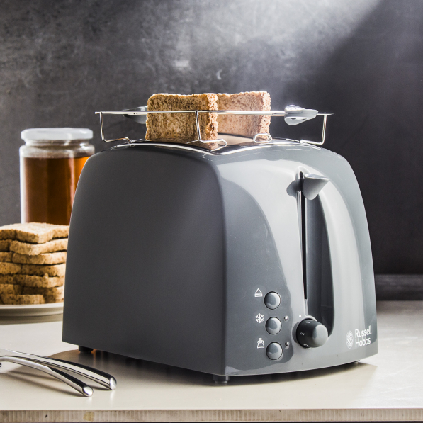 RUSSELL HOBBS Textures Toaster 850 W szary - toster / opiekacz do kanapek elektryczny