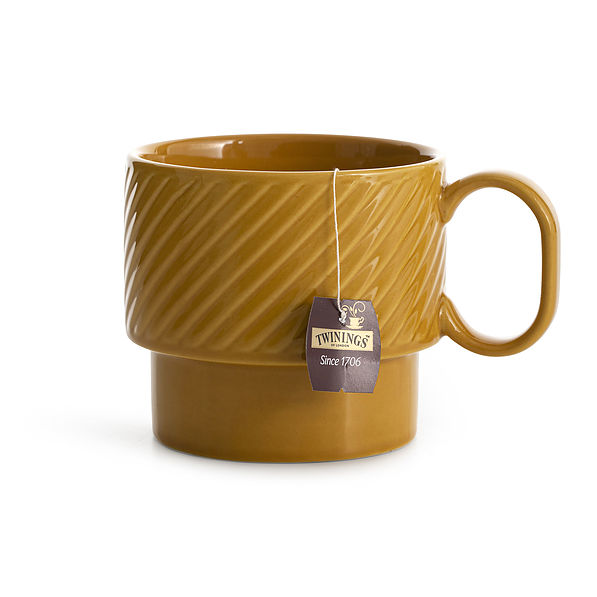 SAGAFORM Coffee 400 ml żółta - filiżanka do kawy i herbaty ceramiczna