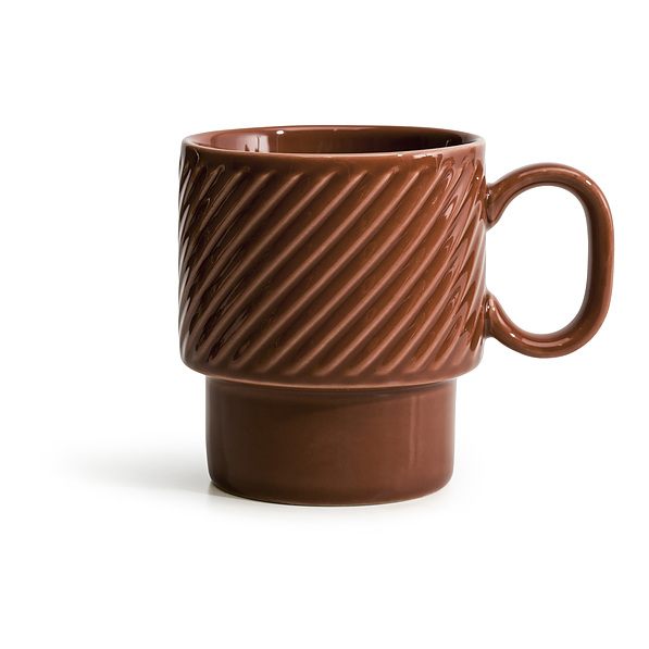 SAGAFORM Coffee Cup 250 ml mahoń - filiżanka do kawy i herbaty ceramiczna