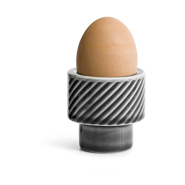 SAGAFORM Coffee Egg szary - kieliszek na jajko ceramiczny