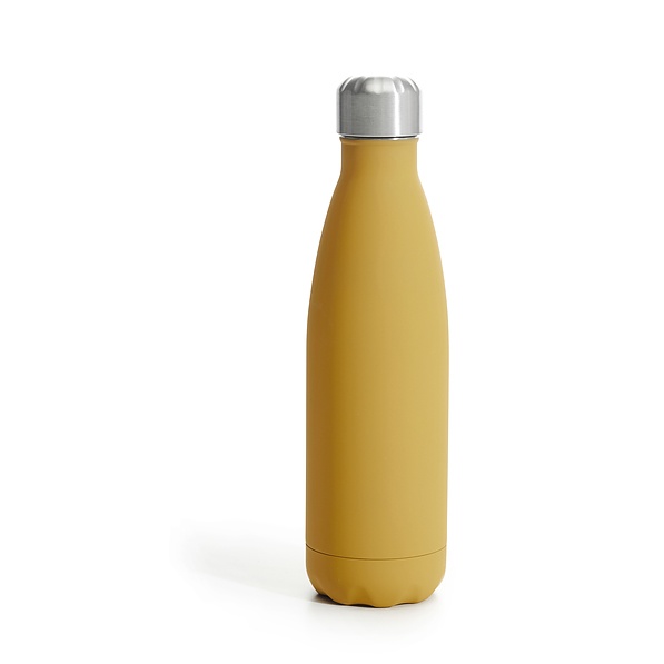 SAGAFORM To go Bottle 0,5 l żółta - termos / butelka termiczna stalowa