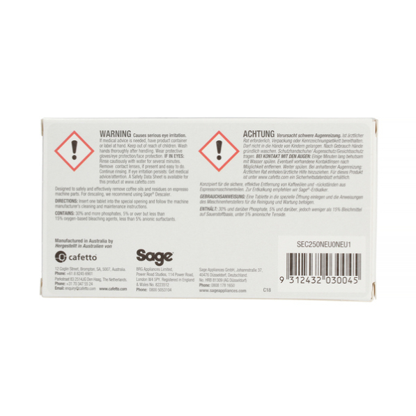 SAGE 8 szt. - tabletki do czyszczenia ekspresów