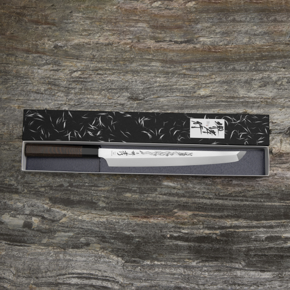 SAKAI TAKAYUKI Shoryu Honyaki 30 cm - nóż japoński Sakimaru ze stali nierdzewnej z etui