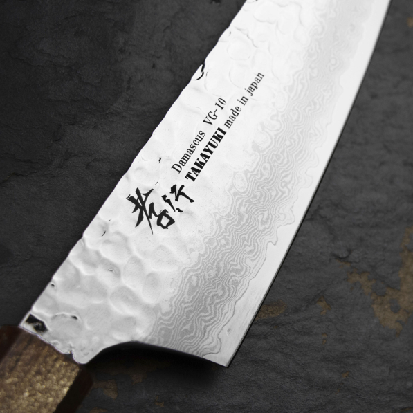 SAKAI TAKAYUKI Urushi Sairen 16 cm - japoński nóż szefa kuchni ze stali damasceńskiej