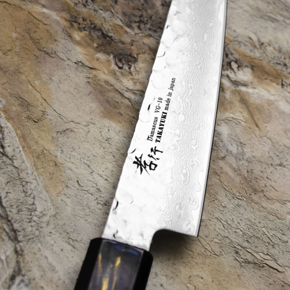 SAKAI TAKAYUKI Urushi Saiu 15 cm - japoński nóż kuchenny ze stali damasceńskiej