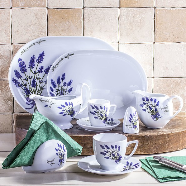 Miska / Salaterka porcelanowa LUBIANA LODGE LAWENDA BIAŁA 0,8 l