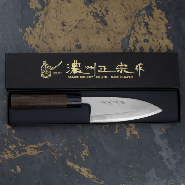 SATAKE Cutlery Mfg Aogami 12 cm - nóż japoński Deba do filetowania ze stali nierdzewnej